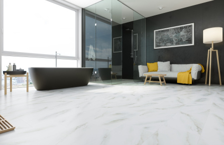 Кварцевый ламинат Fargo Камень Белый Мрамор 6089-1