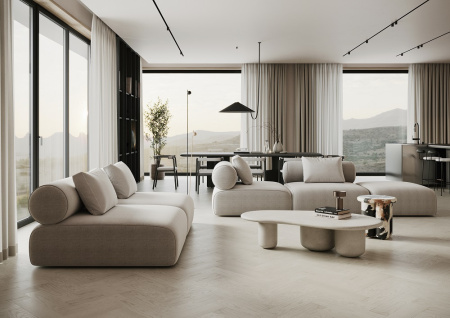 Кварцевый паркет Quartz Parquet Штучный паркет Дуб Песочный 44-408 5/0,6 мм